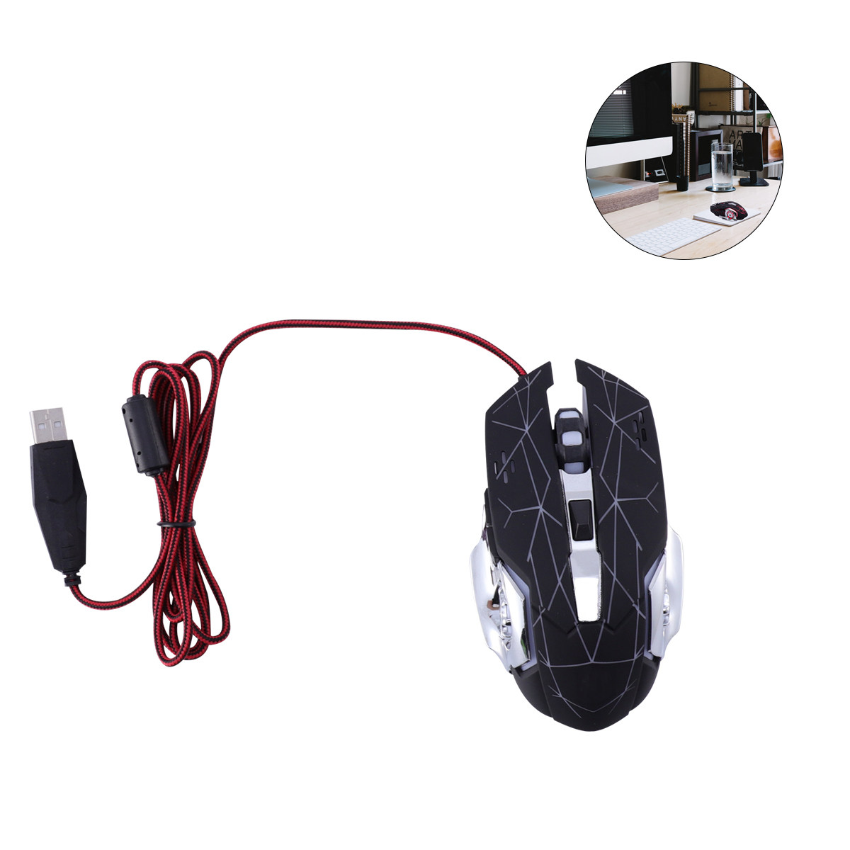 Esports Gaming Competition - Gaming Mouse Wired Black 7 Colors