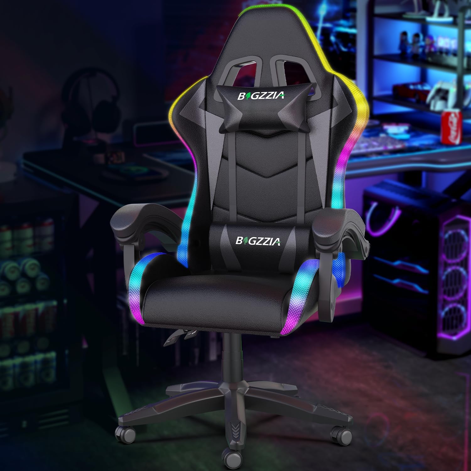 Rgb Gaming Chair - Gaming Chair with RGB LED Lights