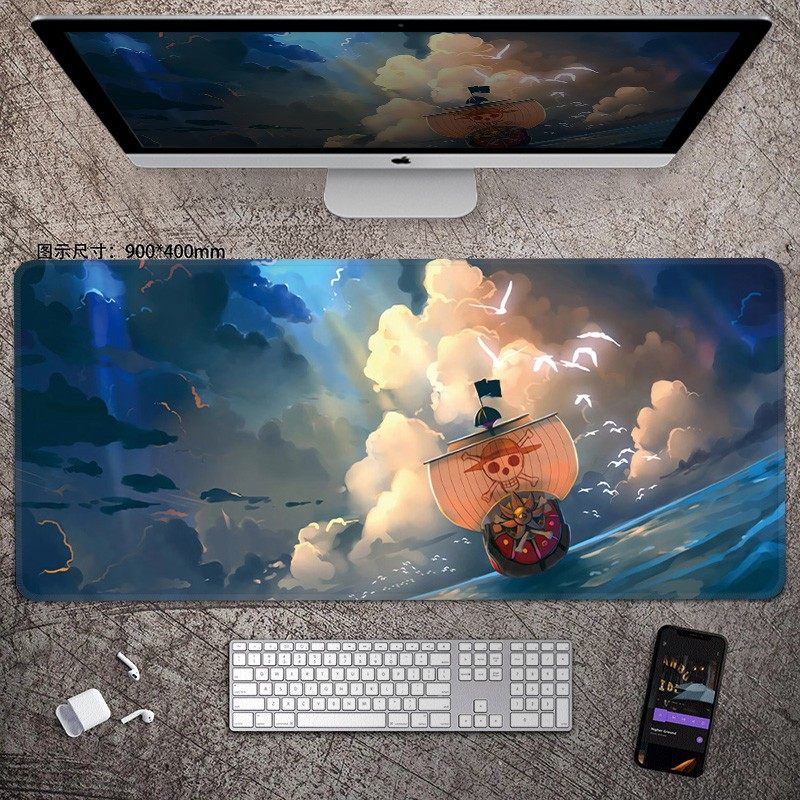 Esports Gaming Keyboard And Mouse - Animation ONE PIECE Leather Mouse Pad