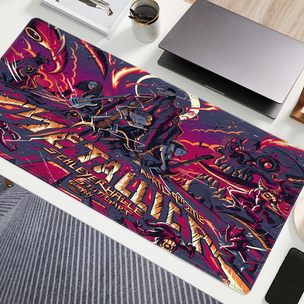 Esports Gaming Keyboard And Mouse - Band M-Metallicaes Mouse Pad 90x40CM Non-slip