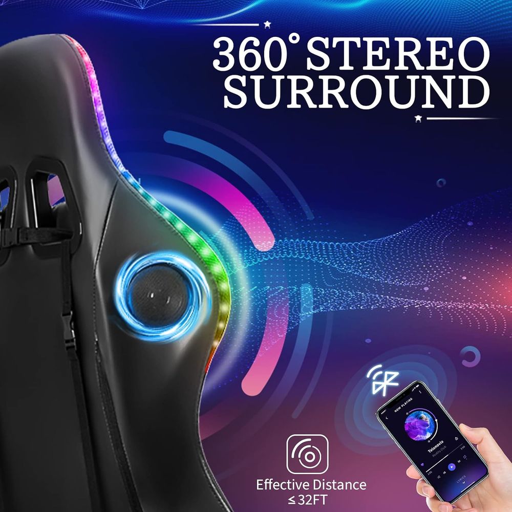 RGB Gaming Chair with Speakers - Rgb Gaming Chair recension och pris