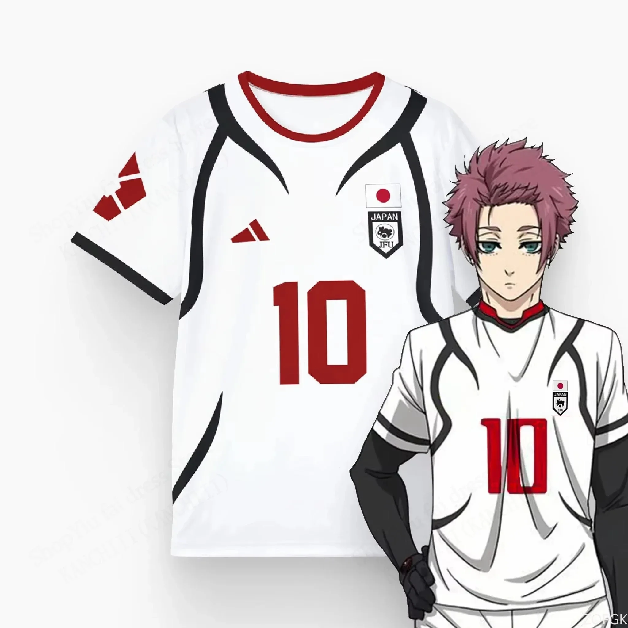 Mens Anime Jersey Blue Lock Sa - Esports Gaming Sleeve recension och pris