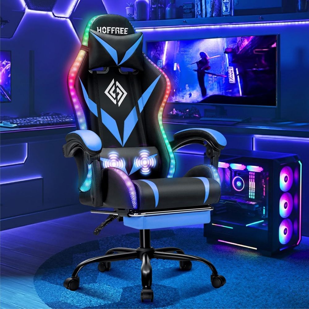 RGB Gaming Chair with Massage  - Rgb Gaming Chair recension och pris