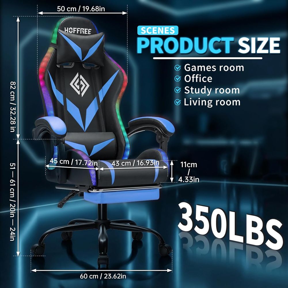 RGB Gaming Chair with Massage  - Rgb Gaming Chair recension och pris