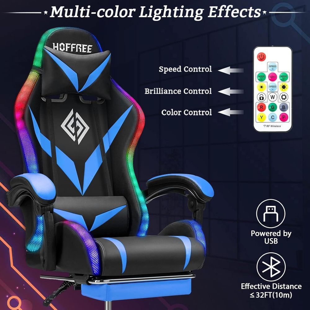 RGB Gaming Chair with Massage  - Rgb Gaming Chair recension och pris