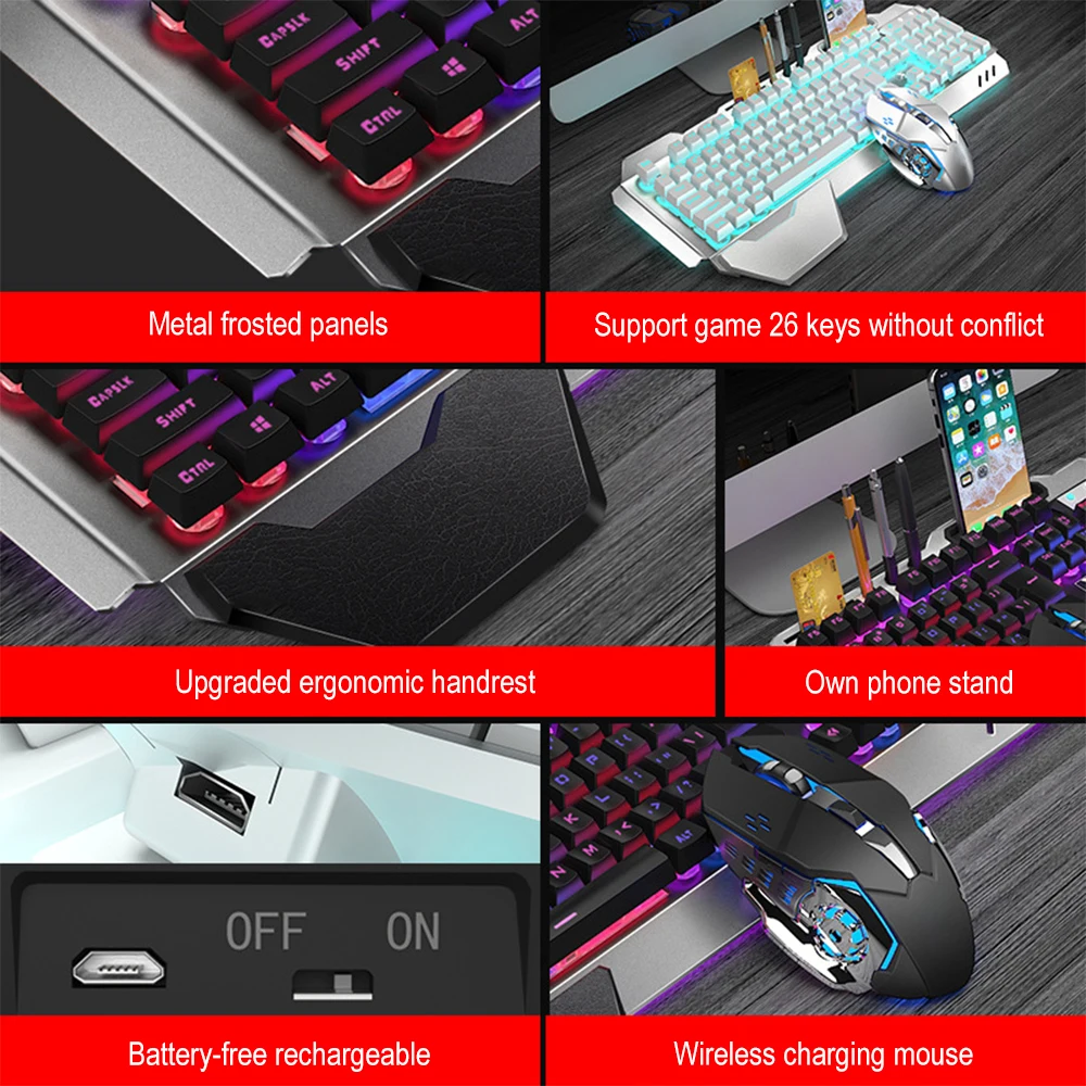K680 Rechargeable 2.4G wireles - Esports Gaming Keyboard And Mouse recension och pris