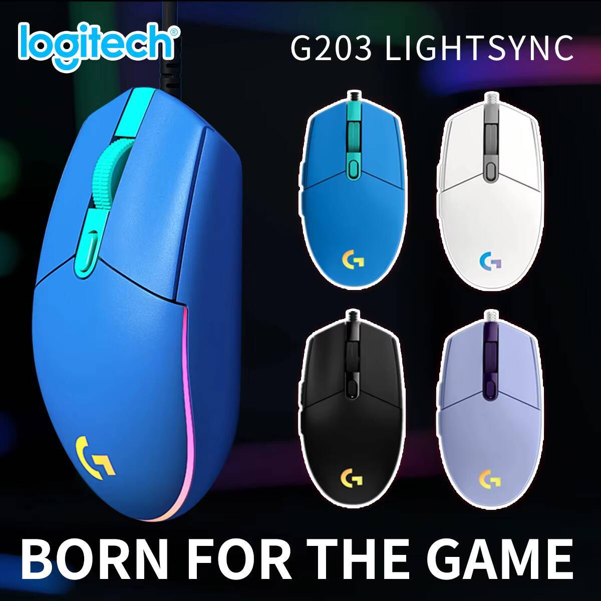 Logitech G203 LIGHTSYNC Gaming - Logitech Mouse G203 recension och pris