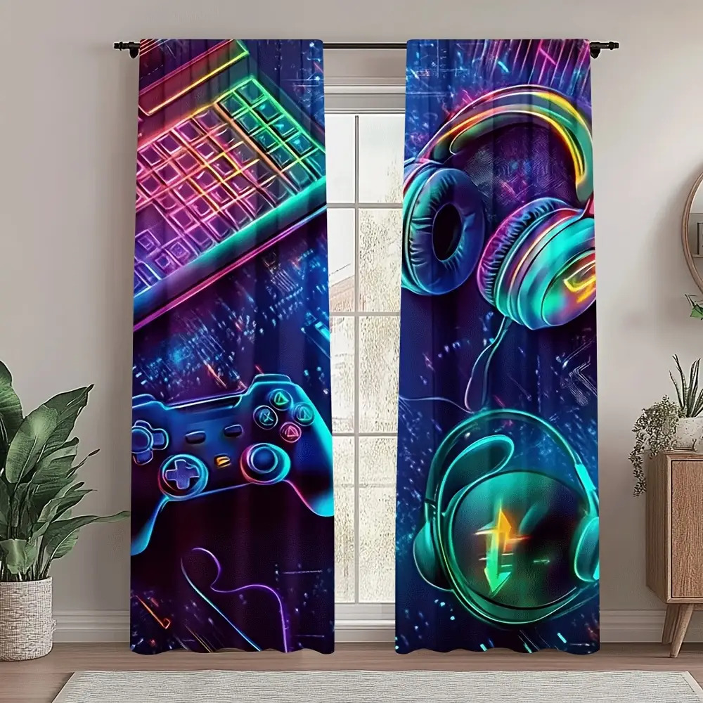 Gamer Curtains with Neon Keybo - Esports Gaming Youtube recension och pris