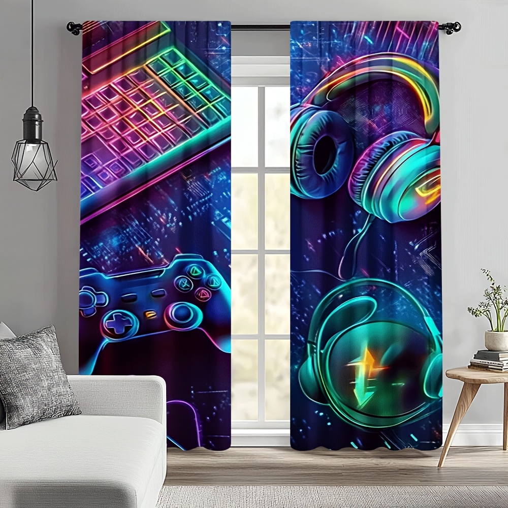 Gamer Curtains with Neon Keybo - Esports Gaming Youtube recension och pris