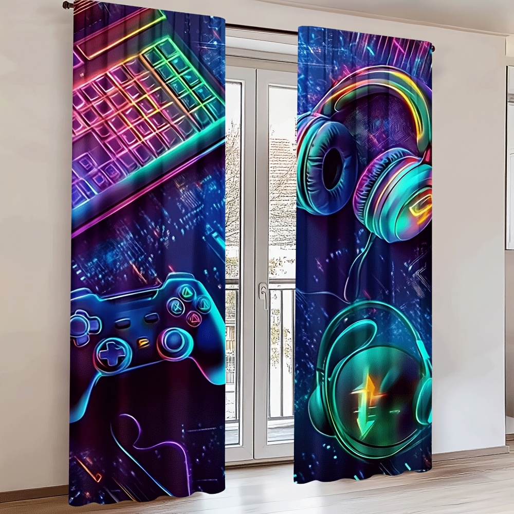 Gamer Curtains with Neon Keybo - Esports Gaming Youtube recension och pris