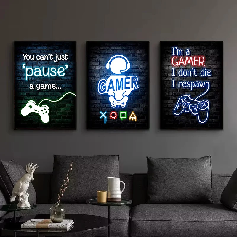 1pc Frameless Canvas Painting  - Esports Gaming Room recension och pris