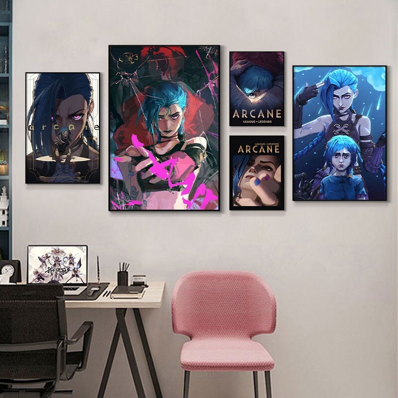 Arcane Jinx Close-Up Poster Un - Esports Gaming Room recension och pris