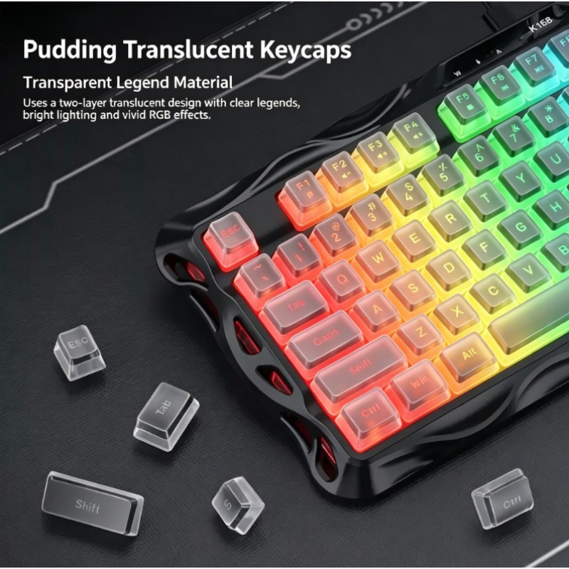 K168 87 Keys Wired Gaming Keyb - Esports Gaming Competition recension och pris