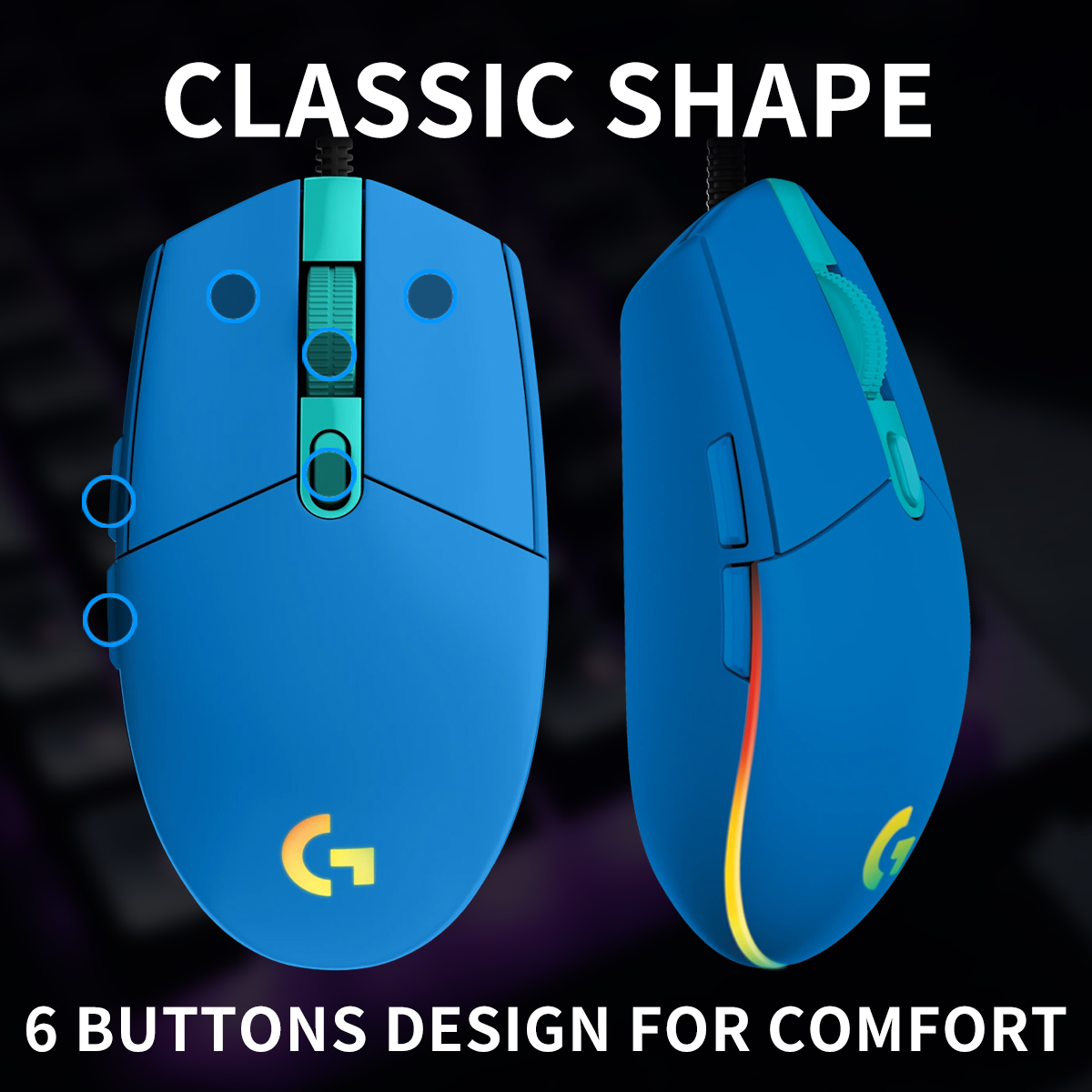 Logitech G203 wired gaming mou - Logitech Mouse G203 recension och pris