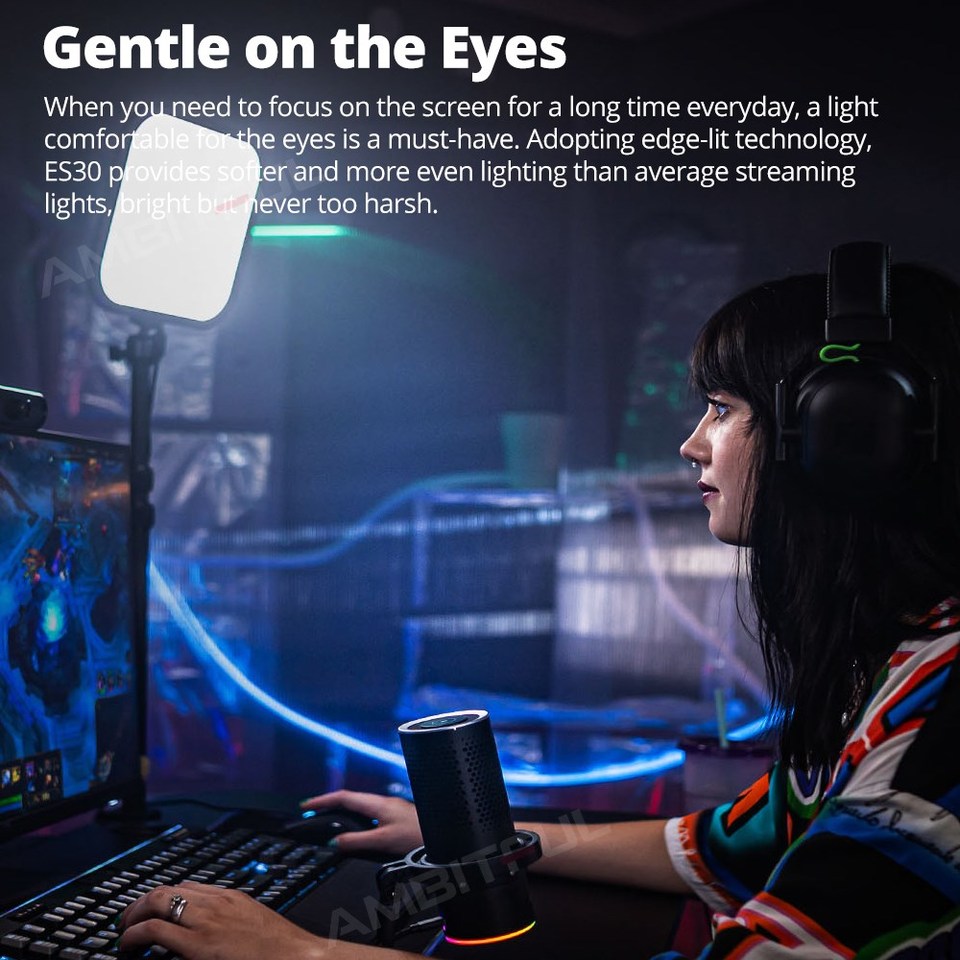 Godox LED Gaming Light ES30 E- - Esports Gaming Photo recension och pris