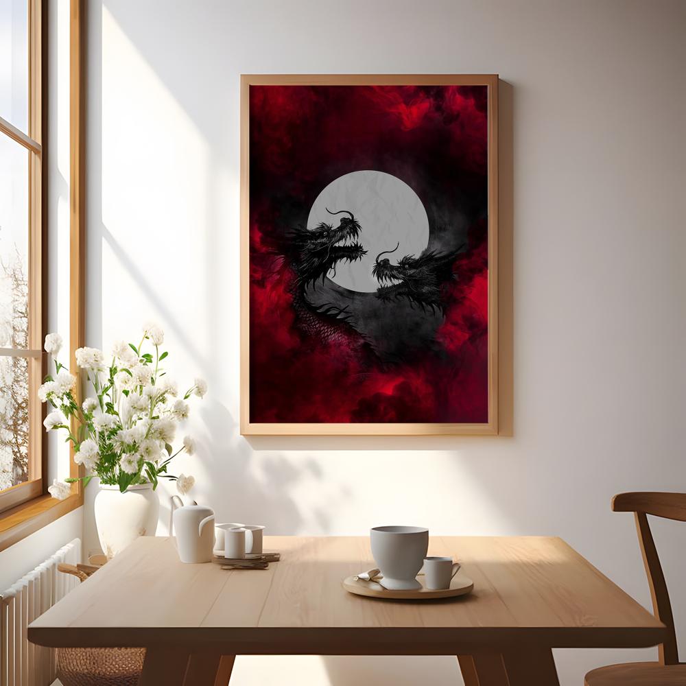 Black Dragon Poster Waterproof - Esports Gaming Room recension och pris
