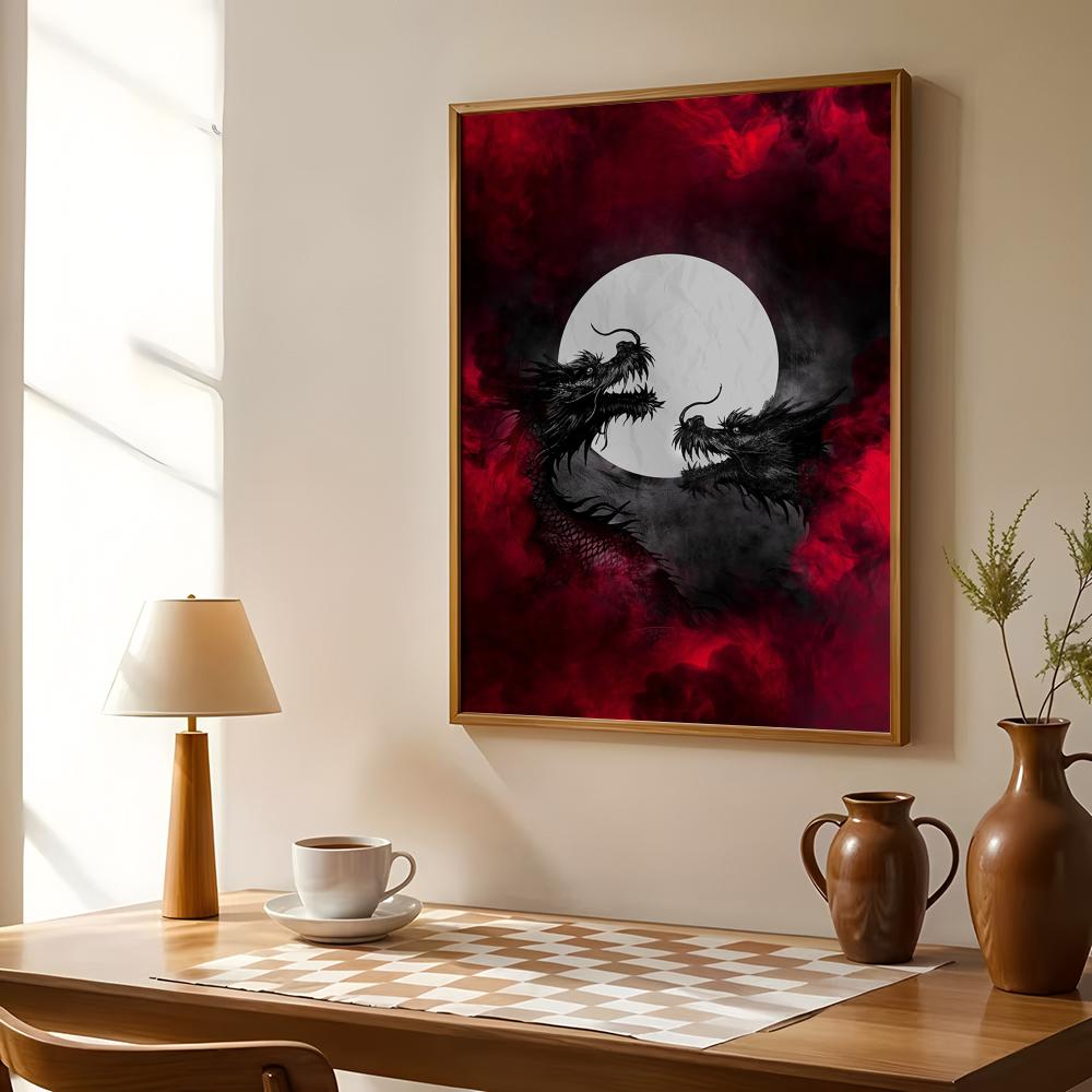 Black Dragon Poster Waterproof - Esports Gaming Room recension och pris