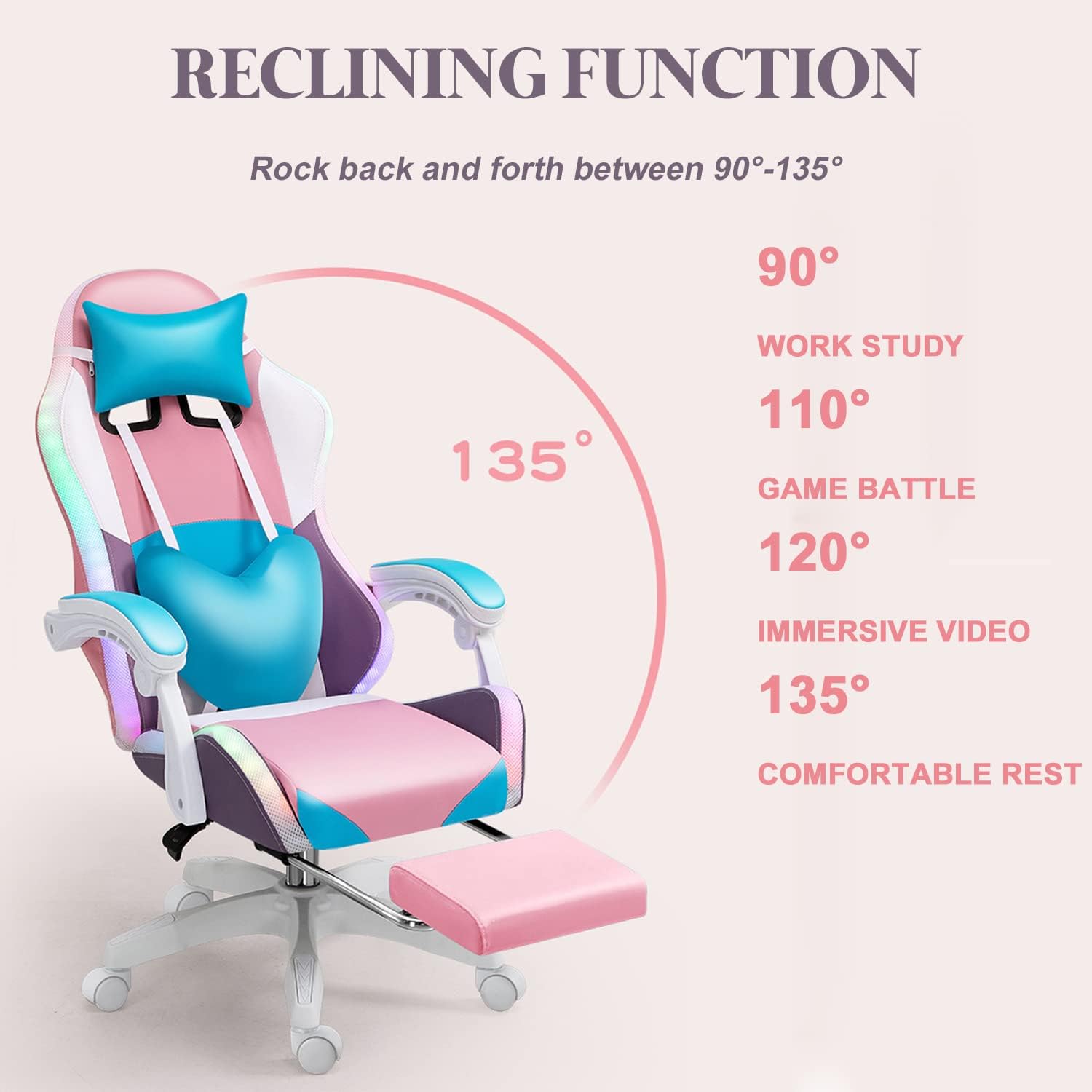 RGB LED Gaming Chair for Adult - Rgb Gaming Chair recension och pris