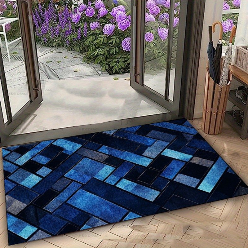 Nordic Blue Geometric Patchwor - Esports Gaming Room recension och pris